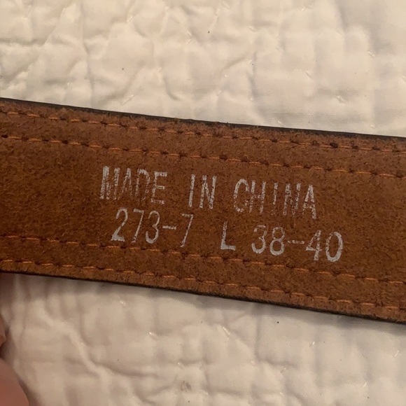 Vintage Leather and Canvas Belt - Picture 5 of 10